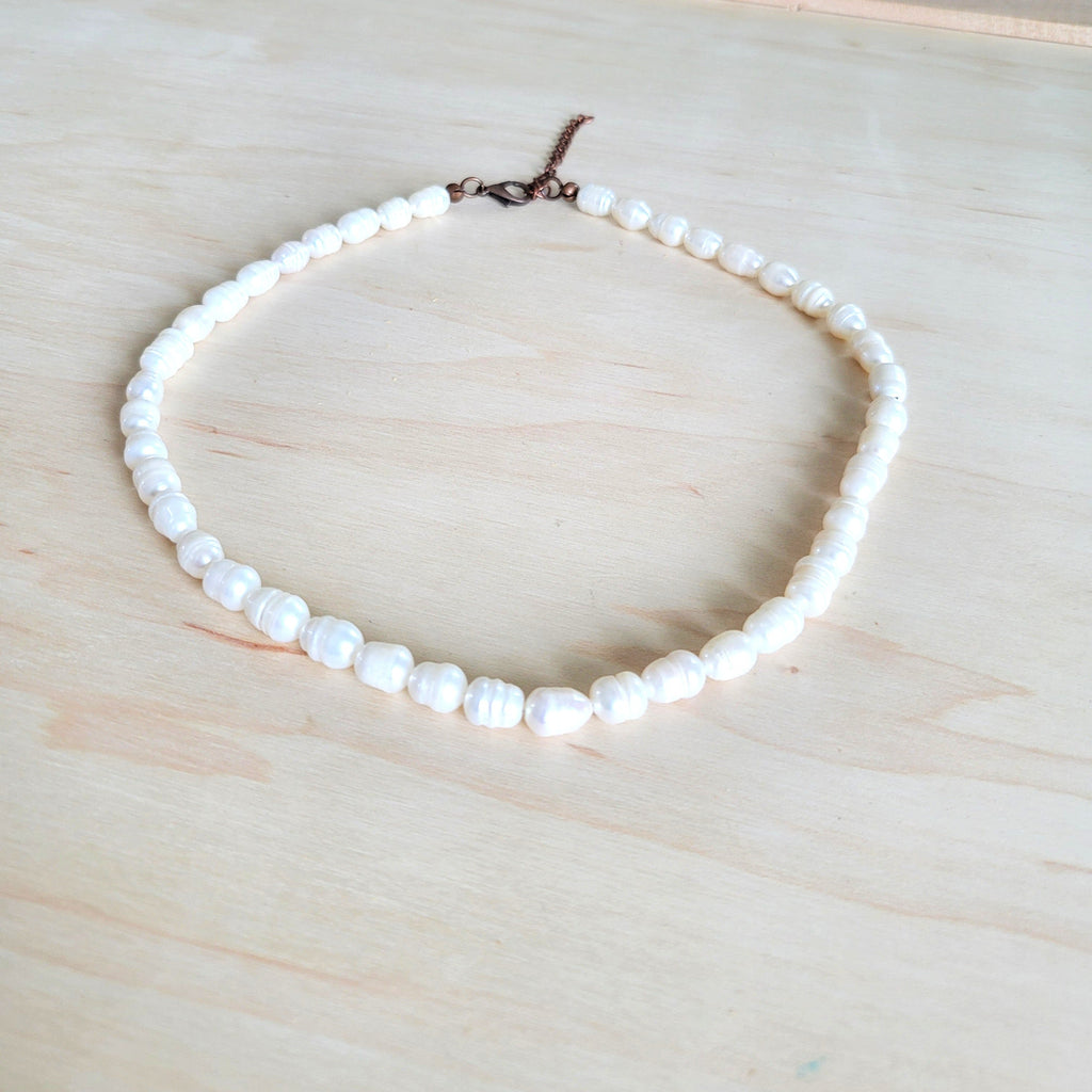 **Genuine Freshwater Pearl Collar Necklace Wedding Collection 258g