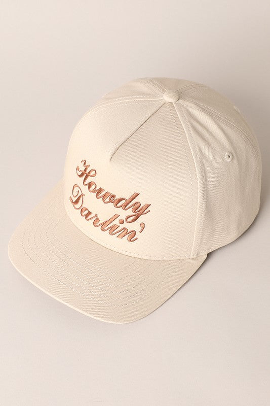 Howdy Darlin Embroidered Baseball Hat