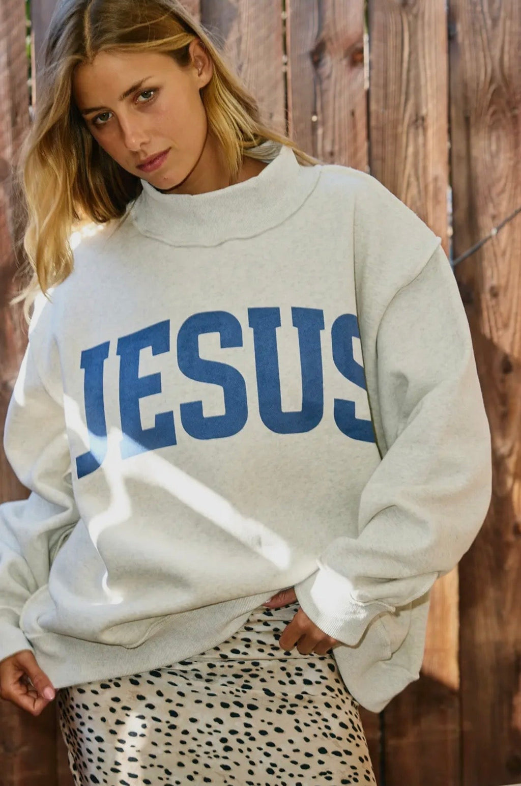 The Reversible Jesus Mock Neck Sweatshirt