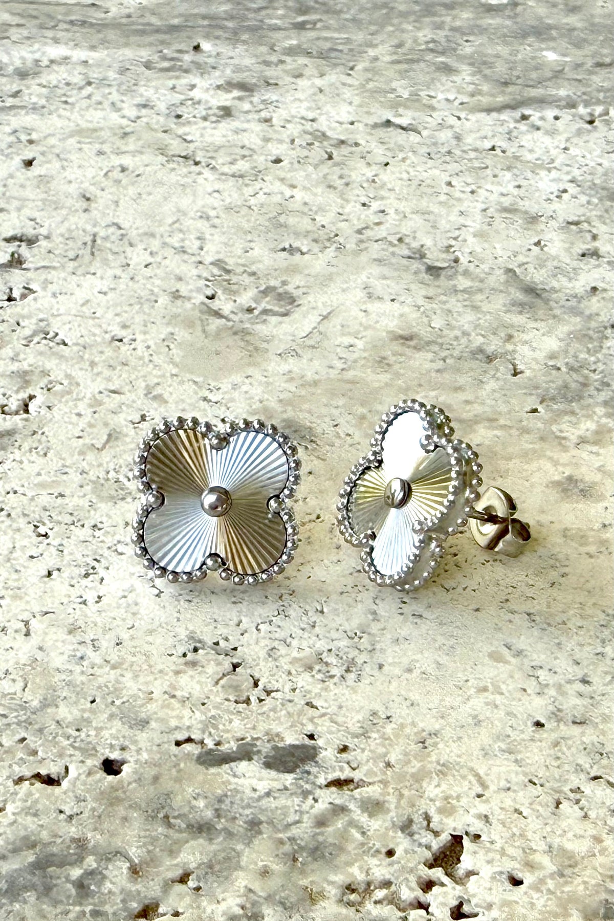 Silver Clover Earrings