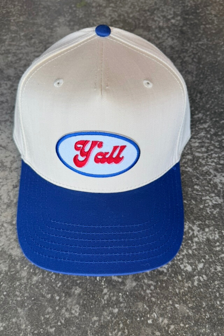 Y'all - Embroidered Patch on Structured Cap