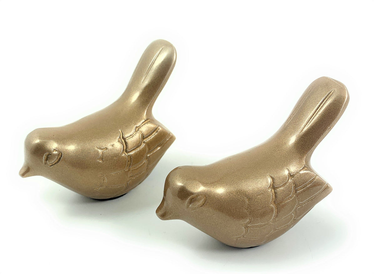 Vibhsa Birds of Health and Happiness Set of 2 (Marigold)