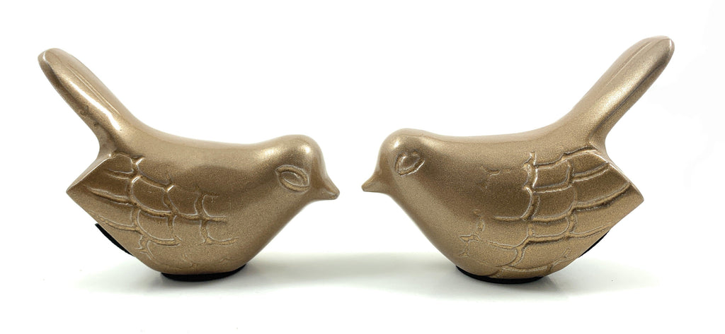 Vibhsa Birds of Health and Happiness Set of 2 (Marigold)