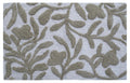 Vibhsa Bath Rug Damask Pattern in Beige & Ivory