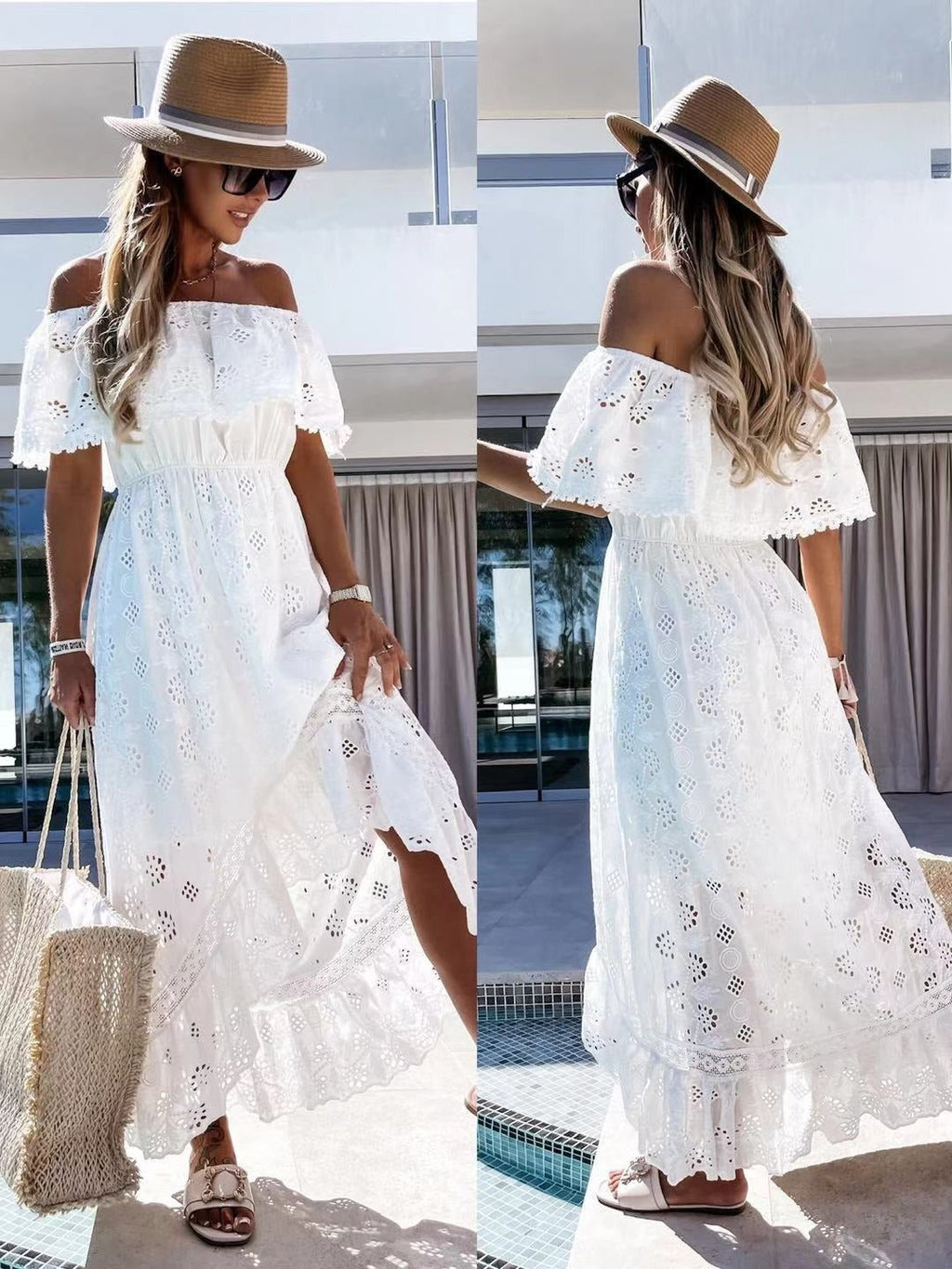Bohemian Lace Princess Long Dress