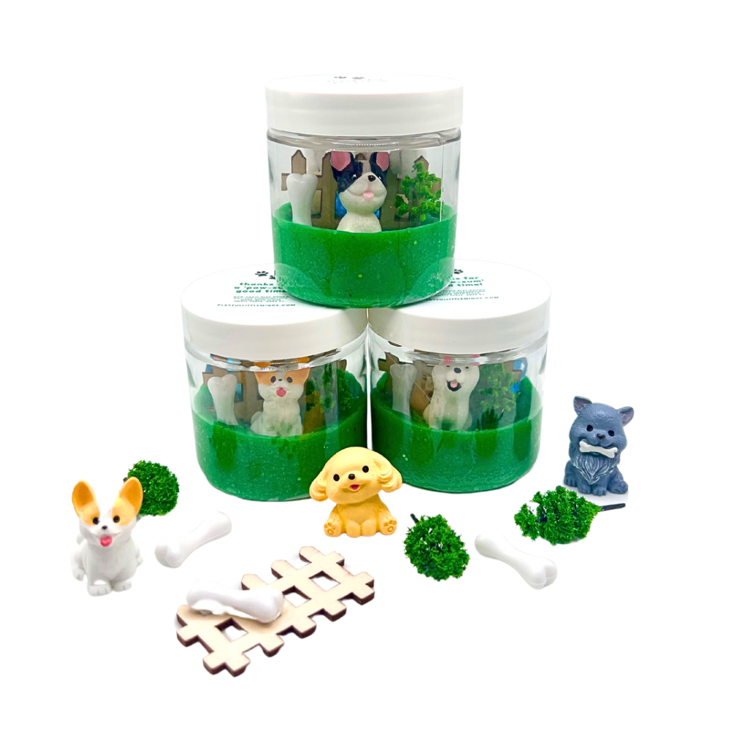 Puppy Party Mini Play Dough Favors for Kids Birthday