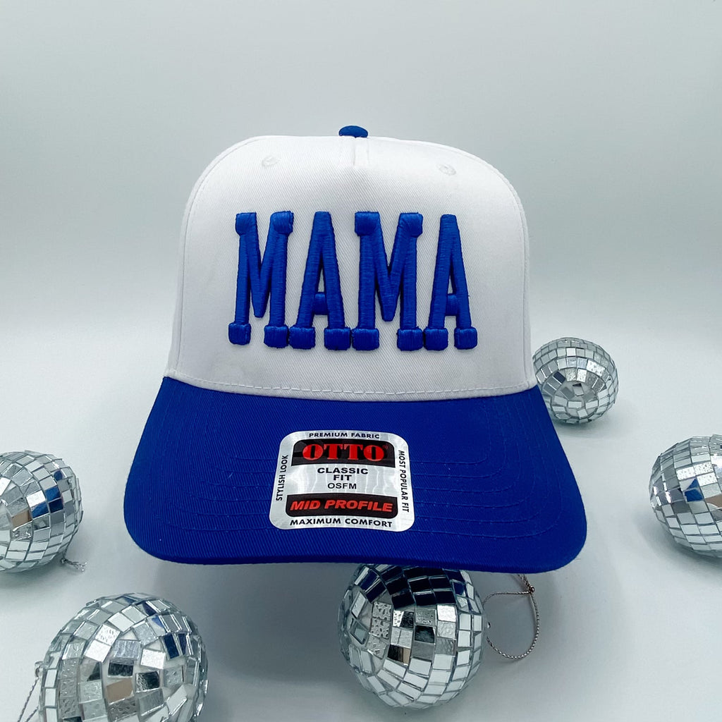 Mama Puff Blue + White - Trucker Hat