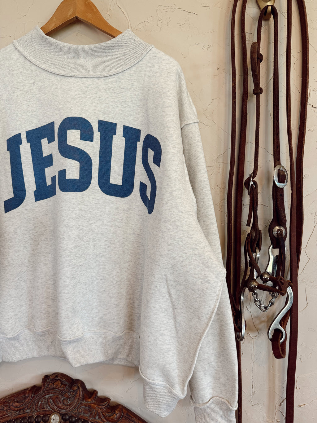 The Reversible Jesus Mock Neck Sweatshirt