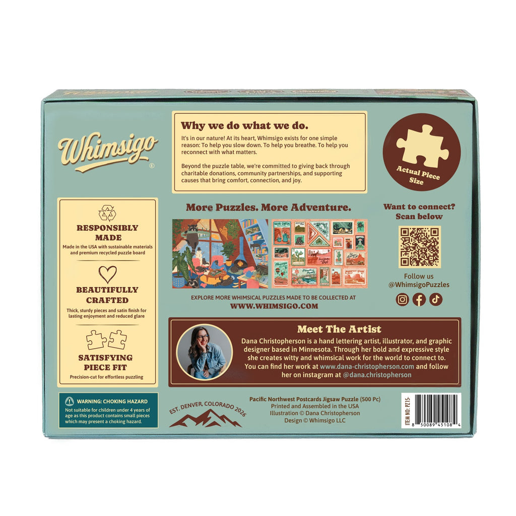 Pacific Northwest Postcards (500 Piece) Jigsaw Puzzle