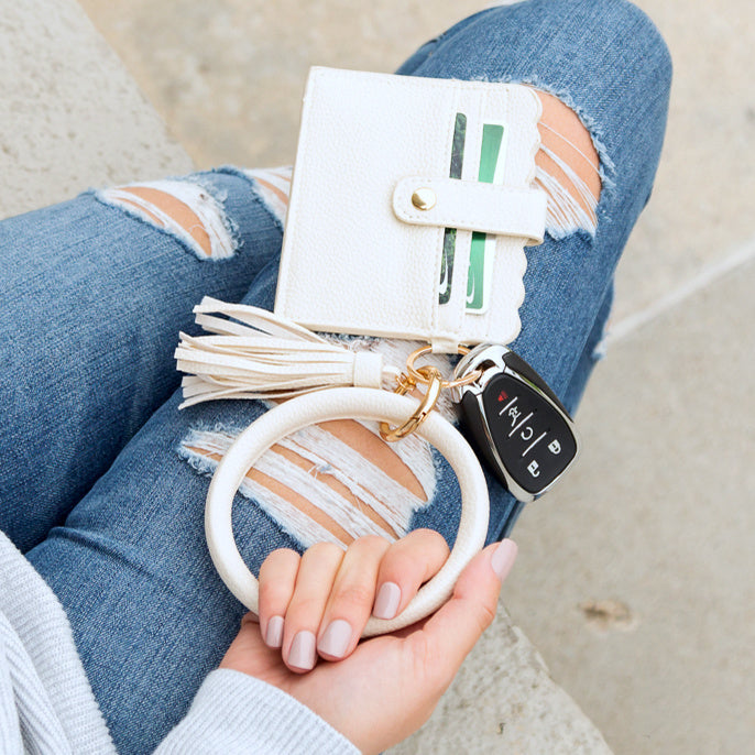 Key Ring ID Wallet Bracelet