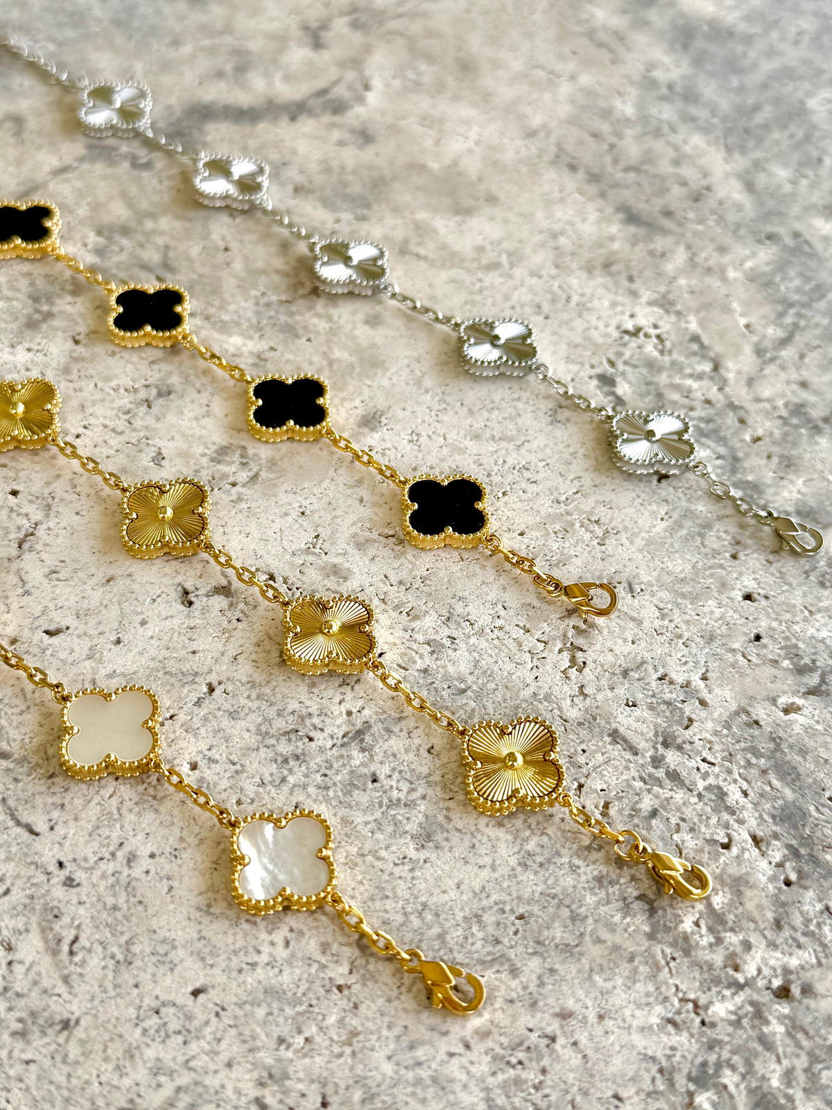 5 Pearl Clover Bracelet