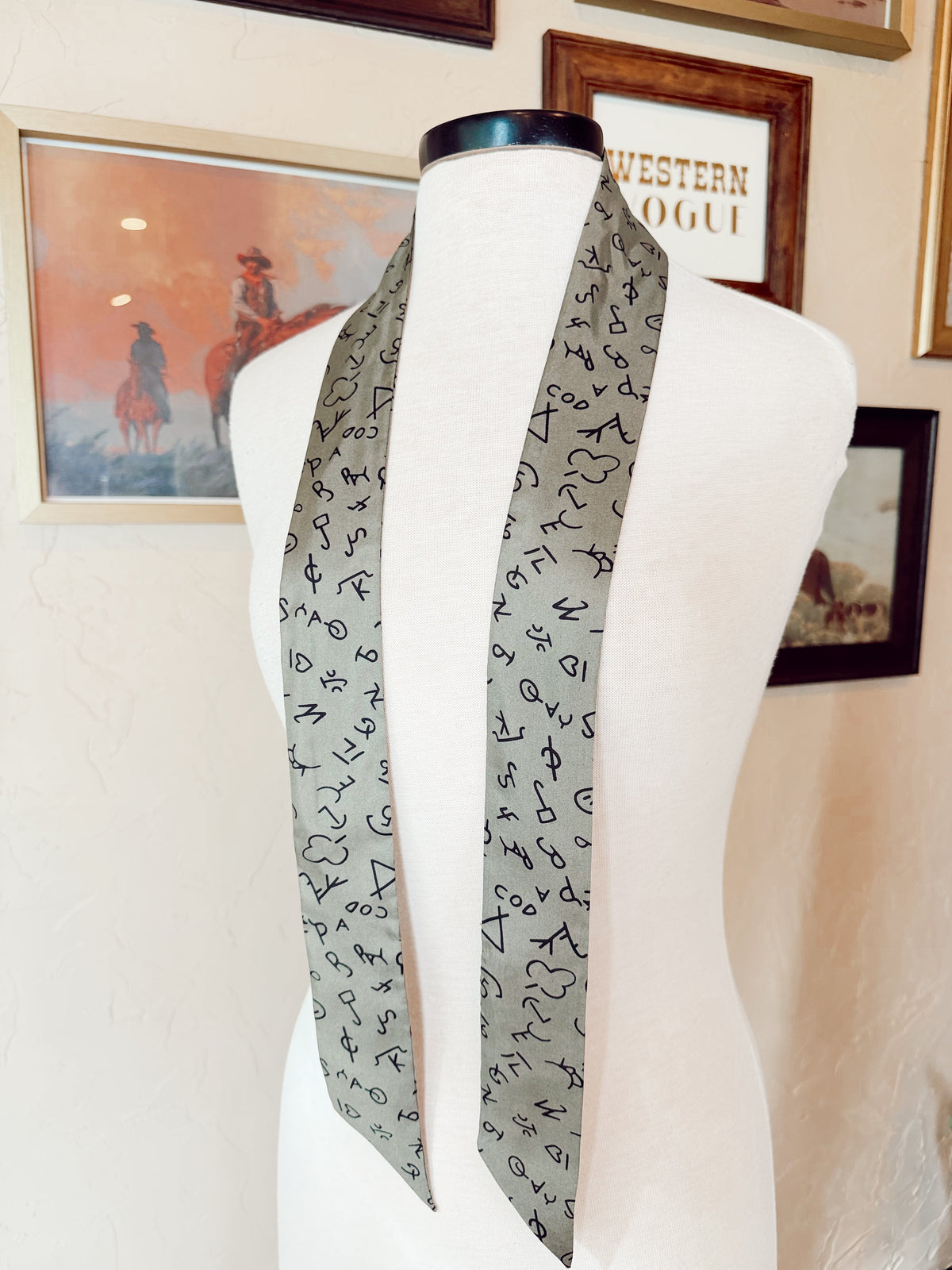 The Branded Twilly in Sage