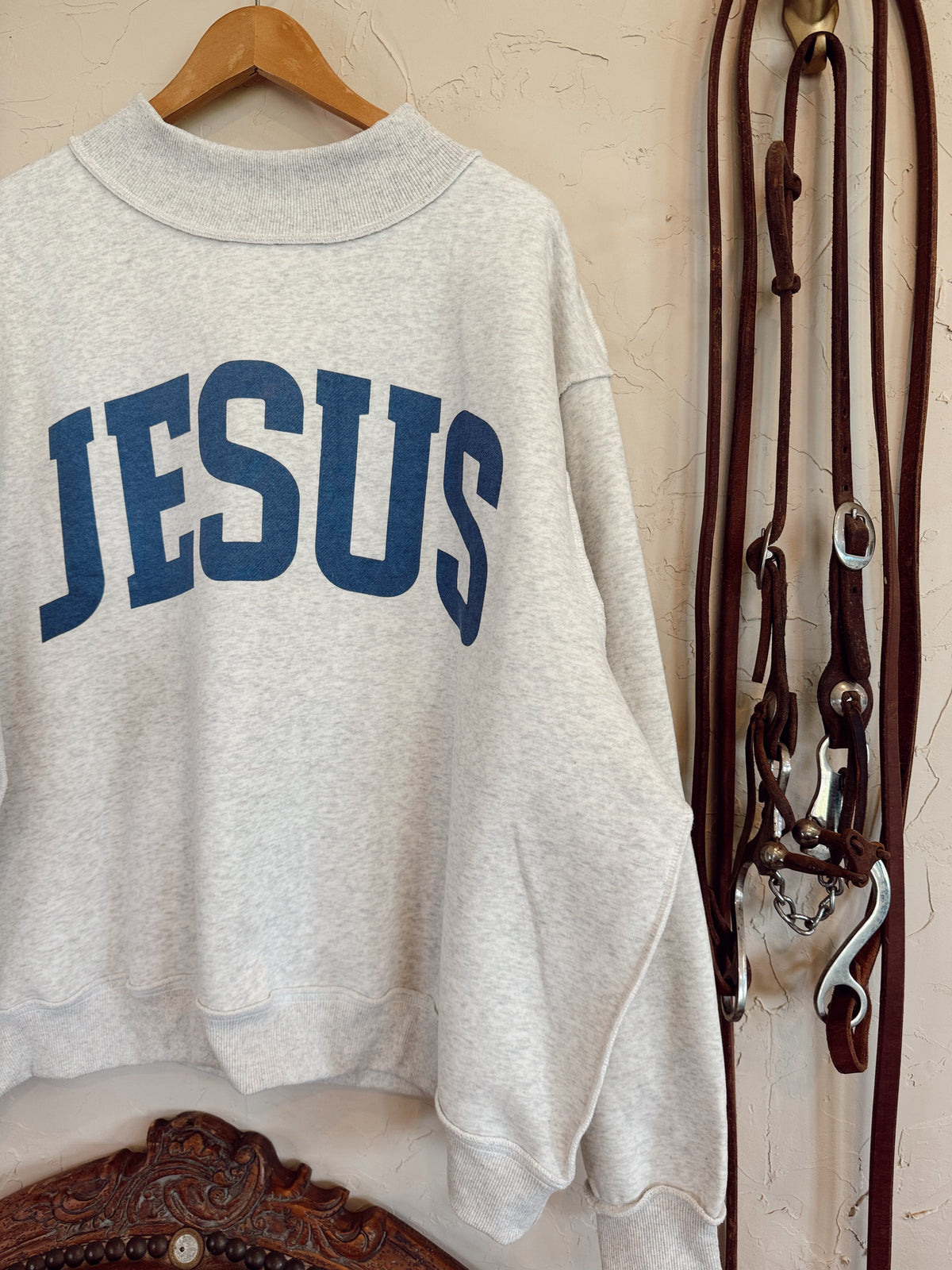 The Reversible Jesus Mock Neck Sweatshirt