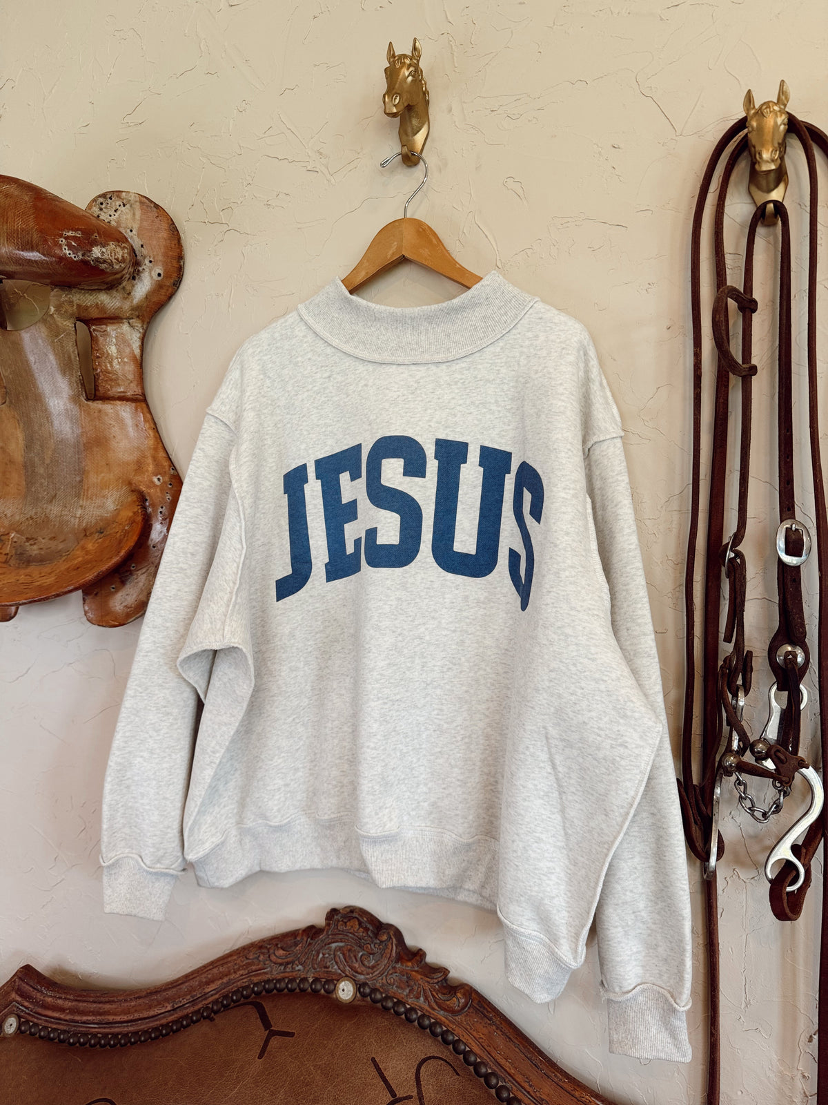 The Reversible Jesus Mock Neck Sweatshirt