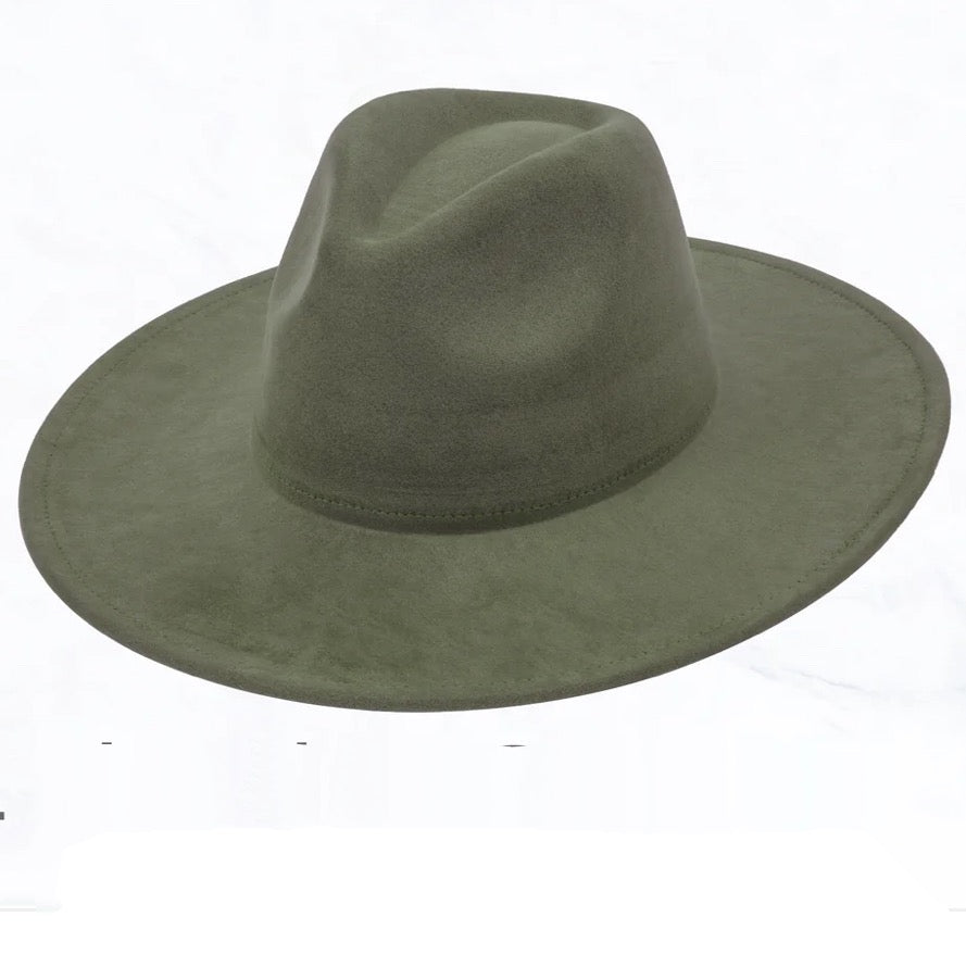 **Wide Genuine Leather Cognac Hat Band Only w/ Turq 954m