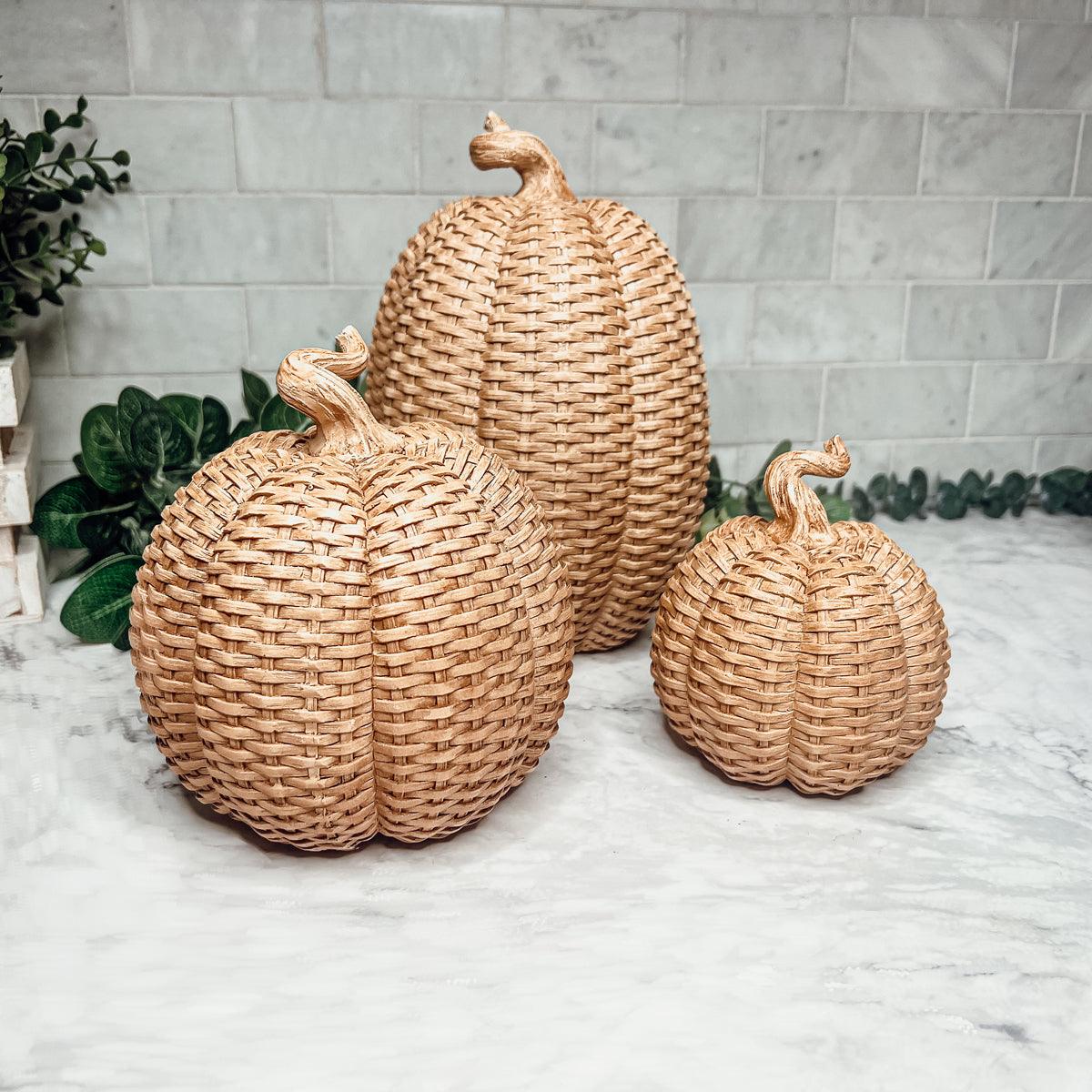 Basket Weave Pumpkins