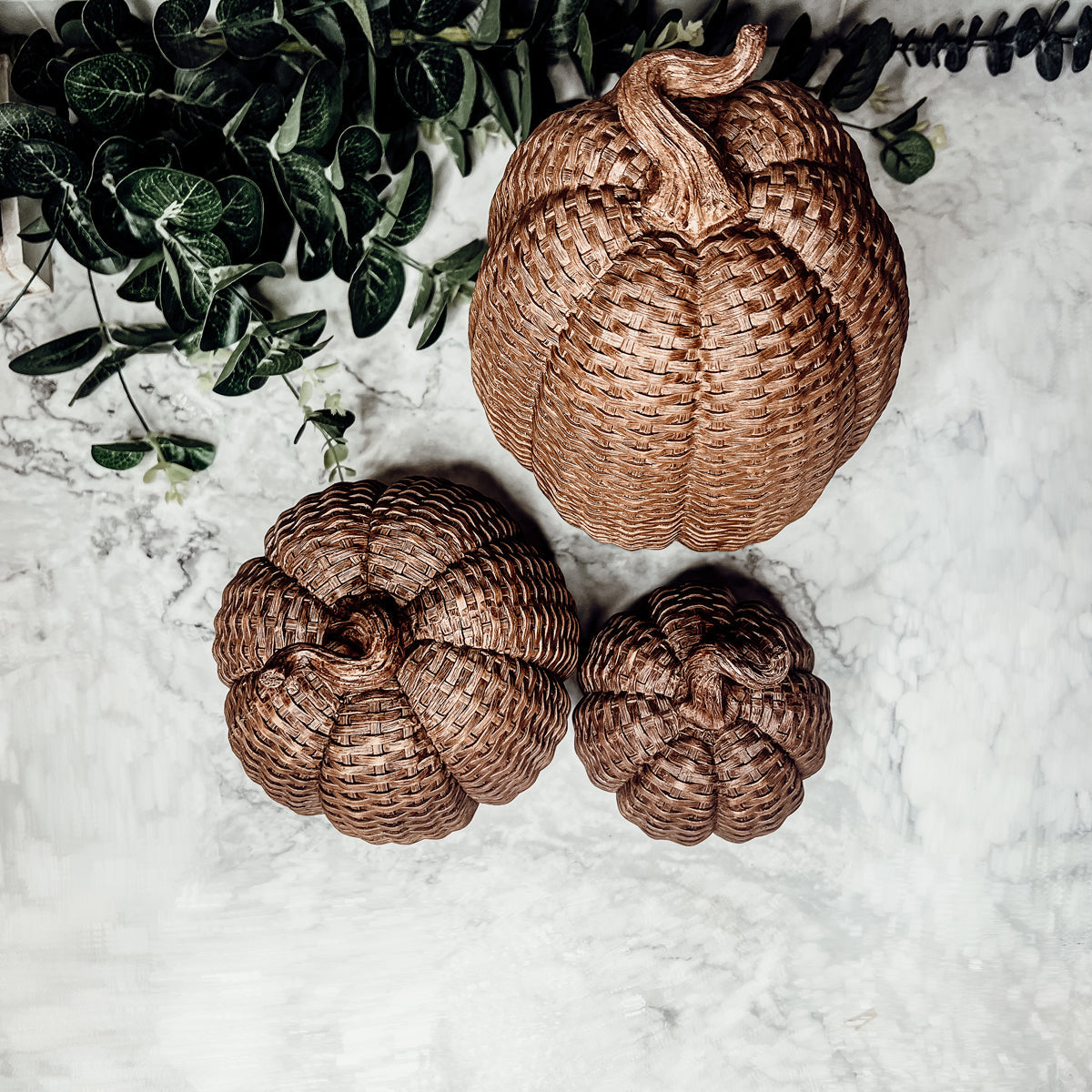 Basket Weave Pumpkins
