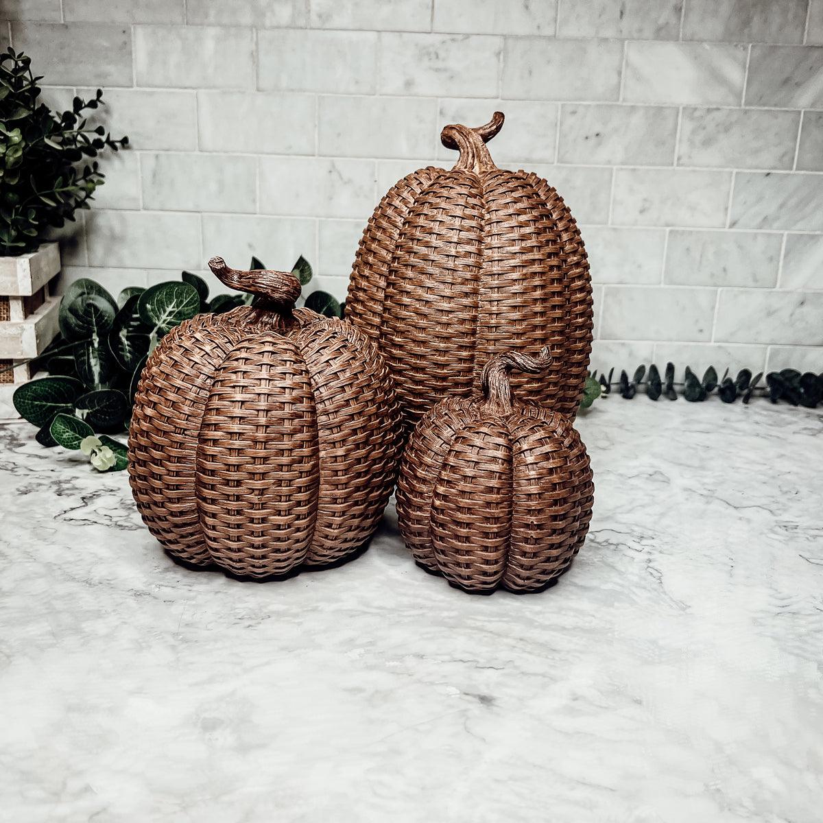 Basket Weave Pumpkins