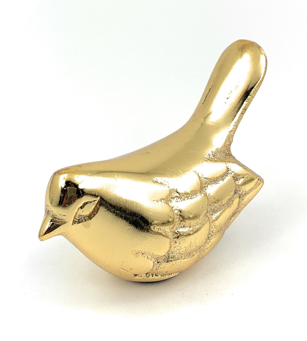 Vibhsa Bird Figurines Symbols of Health & Happiness (Gold Rustic)