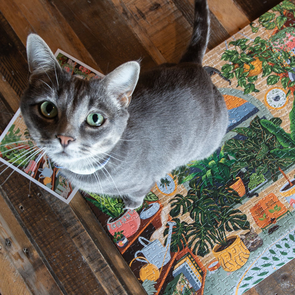 The Purrfect Plant Shop (500 Piece) Jigsaw Puzzle
