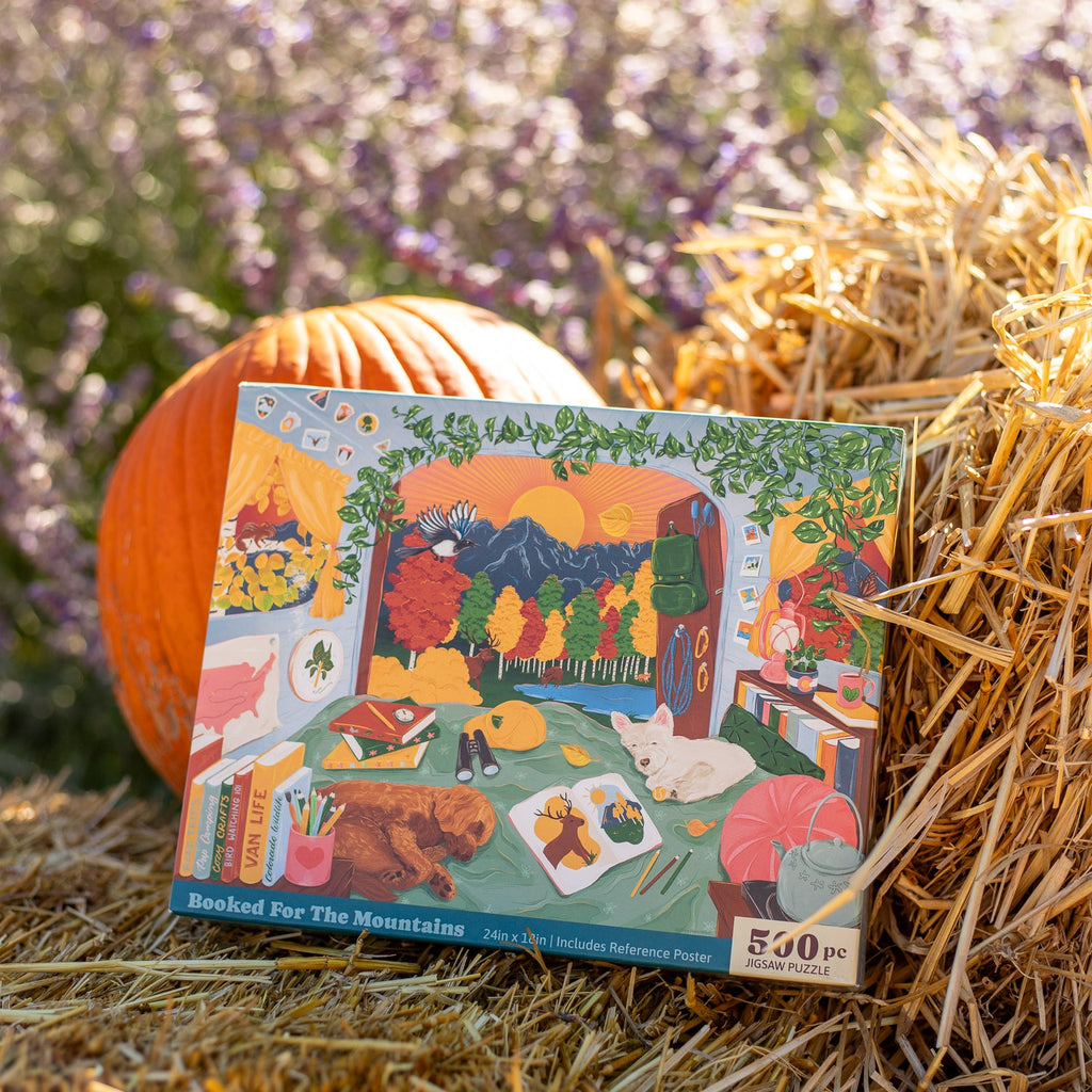 Booked For The Mountains (500 Piece) Jigsaw Puzzle