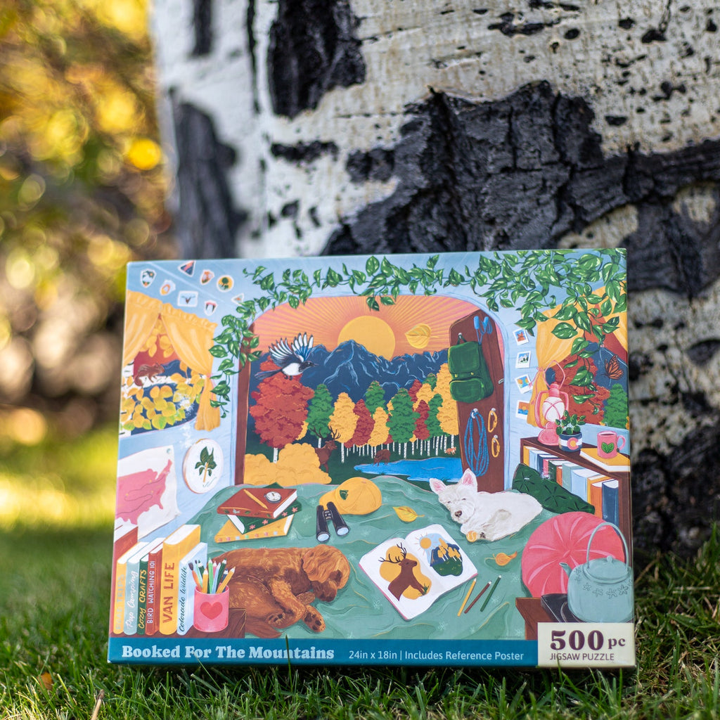 Booked For The Mountains (500 Piece) Jigsaw Puzzle
