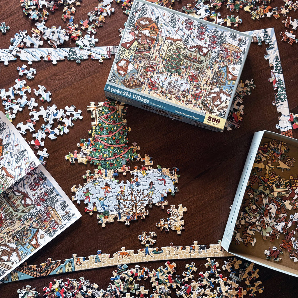 Après-Ski Village (500 Piece) Jigsaw Puzzle