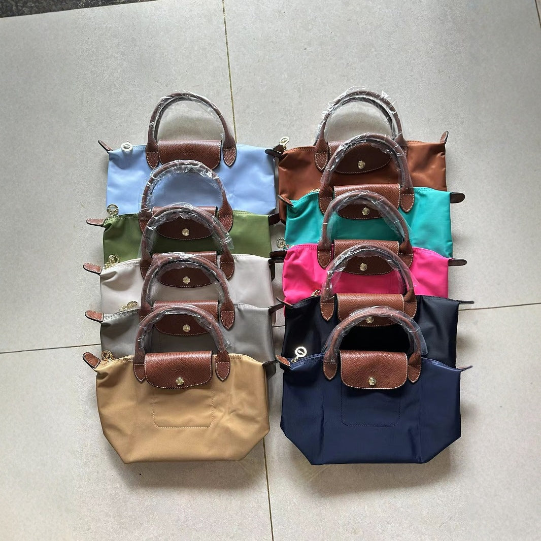 Women's Nylon Dumpling Embroidered Large Capacity Totes Shoulder Bags