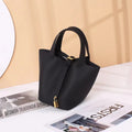 Women's Vegetable Basket Design First Layer Cowhide Large Handbags
