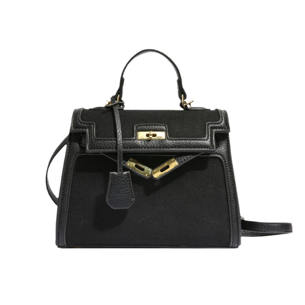 Women's Kelly Portable Underarm Solid Color Texture Lock