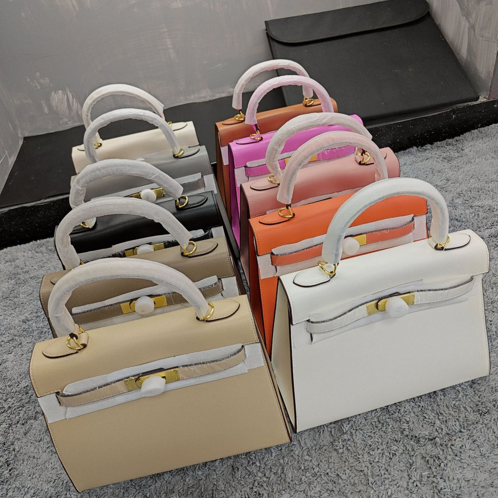 Layer Cowhide Kelly Large Capacity Female Fashion Handbags