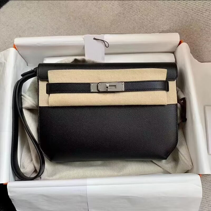Women's Genuine Leather Retro Kelly High-grade Versatile Shoulder Bags