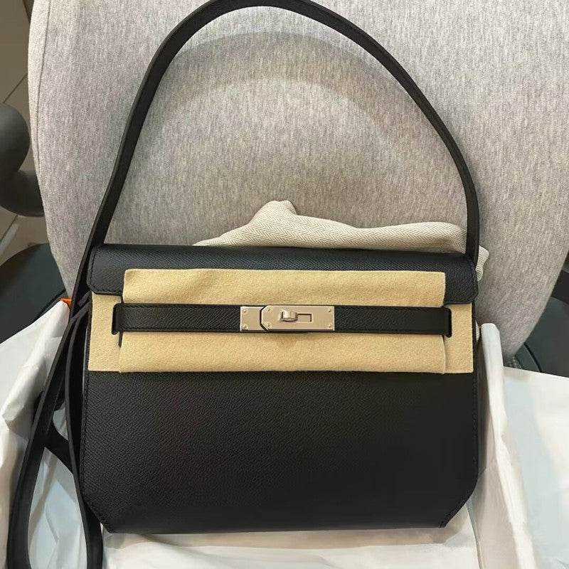 Women's Genuine Leather Retro Kelly High-grade Versatile Shoulder Bags