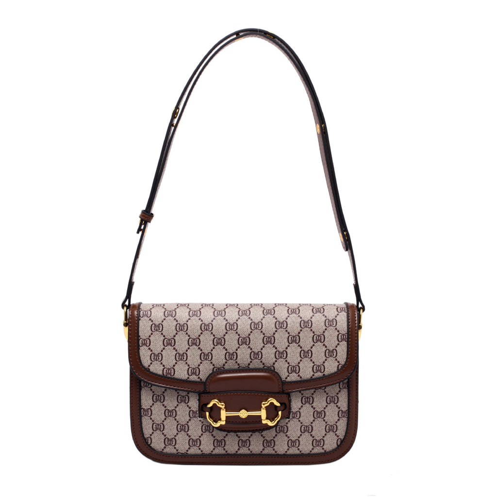 Women's High-grade Fashion Retro Printed Saddle Crossbody Bags