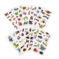Cartoon Bugs Tattoos – 10 Sheets Non-Toxic Waterproof Stickers