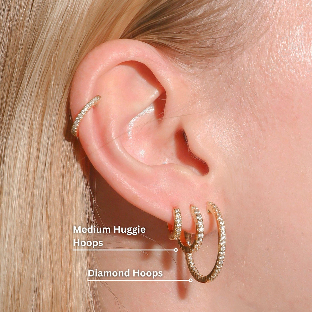 Triple Hoop Set
