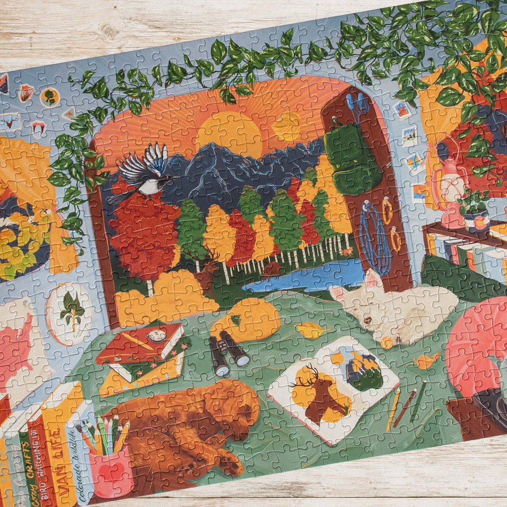 Booked For The Mountains (500 Piece) Jigsaw Puzzle