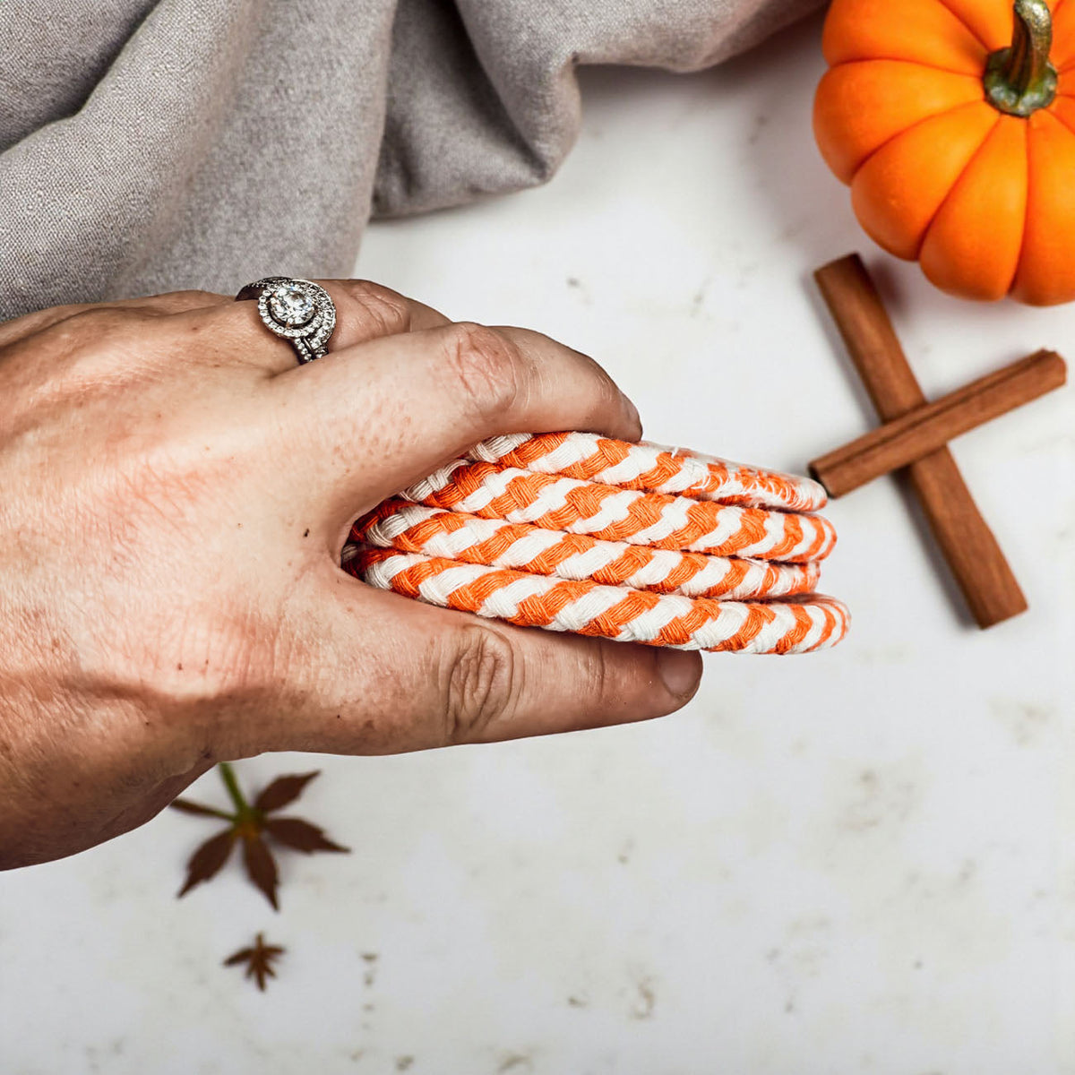 Fall Fabric Coasters