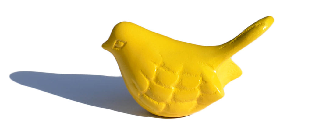 Vibhsa Bird Figurines Symbols of Health & Happiness (Yellow)